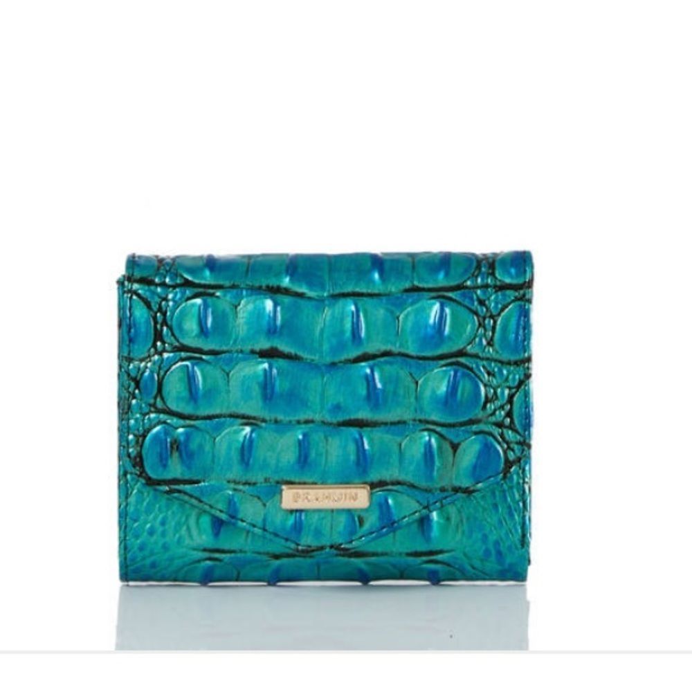 Brahmin shea crossbody and small Veronica wallet in peacock - Picture 8 of 13